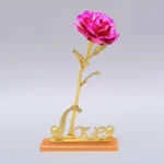 Valentine's Day Creative Gift 24K Foil Plated Rose Gold Rose Lasts Forever Love Wedding Decor Lover Lighting Roses Creative Gift - Image 26