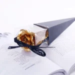 Valentine's Day Creative Gift 24K Foil Plated Rose Gold Rose Lasts Forever Love Wedding Decor Lover Lighting Roses Creative Gift - Image 13