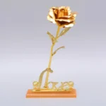 Valentine's Day Creative Gift 24K Foil Plated Rose Gold Rose Lasts Forever Love Wedding Decor Lover Lighting Roses Creative Gift - Image 22