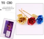 Valentine's Day Creative Gift 24K Foil Plated Rose Gold Rose Lasts Forever Love Wedding Decor Lover Lighting Roses Creative Gift - Image 41