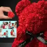 Artificial Flower Eternal Rose Teddy Bear for Mom Mother's Day Birthday Valentine's Day Anniversary Gifts & Decorations - Image 4