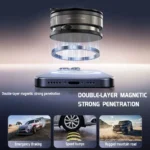 Newest 360 Degree Rotating Magnetic Mobile Phone Holder Vacuum Suction Cup Strong Magnetic Adsorption Car Phone Stand - Image 11