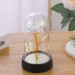 Valentines Day Gift for Girlfriend Eternal Rose LED Light Foil Flower In Glass Cover Mothers Day Wedding Favors Bridesmaid Gift - Image 9