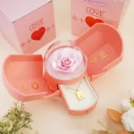 Surprise Flower Jewelry Box - Mysterious Unboxing with Rose Gold Dried Flowers & Hidden Love Drawer - Luxury Birthday Gift for H - Image 4