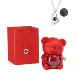 Preserved Rose Mini Teddy Bear Box Romantic Anniversary Present Eternal Rose Gift Box Wedding birthday Gift for Girlfriend Mom - Image 10
