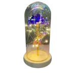 LED Valentine Day Gift For Girlfriend Eternal Rose Light 24K Gold Foil Flower In Glass Cover Mothers Day Wedding Bridesmaid Gift - Image 23