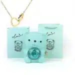 Eternal Rose Teddy Bear Gifts Box with Necklace Rotate Rose Jewelry Box Valentine Wedding Storage Gift Case for Women Girlfriend - Image 11