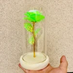 LED Valentine Day Gift For Girlfriend Eternal Rose Light 24K Gold Foil Flower In Glass Cover Mothers Day Wedding Bridesmaid Gift - Image 27