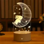 3D Visual Illusion Night Light Visual Creative LED Desk Lamp Changes USB Powered Gift for Kids - Image 25