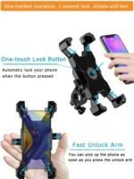 360° Rotatable Electric Bicycle Phone Holder for iPhone Xiaomi Riding MTB Bike Moto Motorcycle Stand Bracket Non-slip Cycling 3 - Image 10