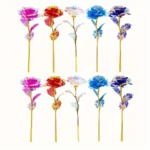 10PCS Valentine's Day Creative Gift 24K Foil Plated Rose Gold Rose Last Forever Love Wedding Decor Lover Roses Creative Gift - Image 15