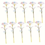 10PCS Valentine's Day Creative Gift 24K Foil Plated Rose Gold Rose Last Forever Love Wedding Decor Lover Roses Creative Gift - Image 9