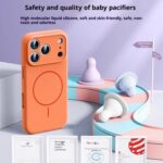 Applicable To 17 Fine Circle Magnetic Phone Case Liquid Silicone - Image 2