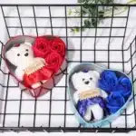 Valentines Day Rose Love Gift Box Bear Soap Romantic Mother Day Gift Wedding Birthday Flower Room Decoration Home Party Supplies - Image 5